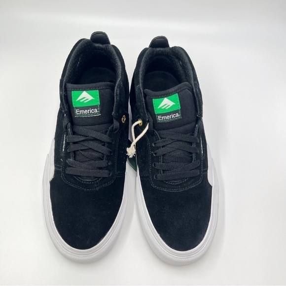 Emerica Pillar Black Suede Leather Mid Skate Shoes Sneakers Womens‎ 8 Mens 6.5 - Picture 3 of 10